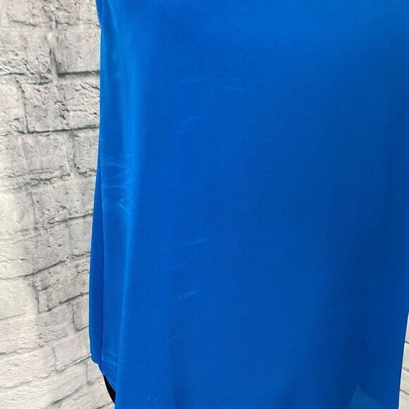 Mine Women S Loose Fit Tank Top Blouse W/crochet And Gold Metal Straps - Picture 2 of 14